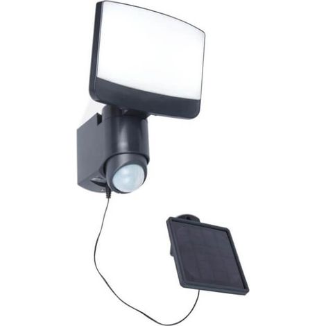 SUNSHINE APPLIQUE MURALE D'EXTÉRIEUR À LED SOLAIRE AVEC PANNEAU SOLAIRE ET DÉTECTEUR DE MOUVEMENT 500 LUMENS 5000 K LED 7 5 W (1/3)