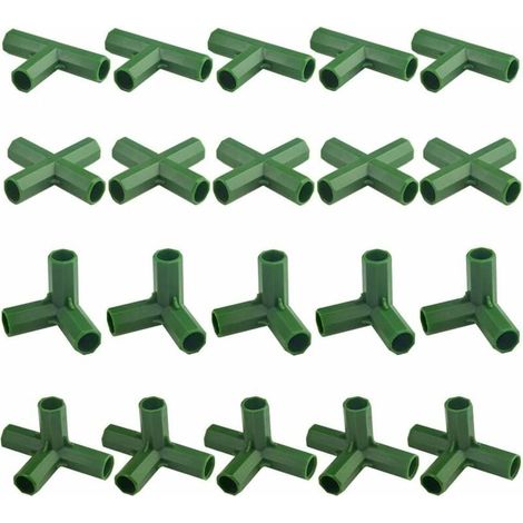 Rahmenverbinder für Gewächshaus und Garten, 11 mm, 20 Stück (1/5)