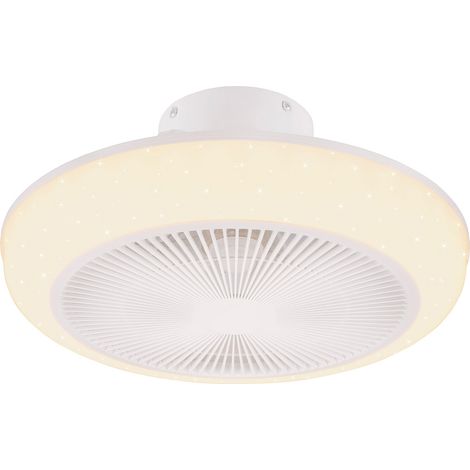 Plafoniera con Ventilatore da Interno a LED Ø46 cm Plastica Stella