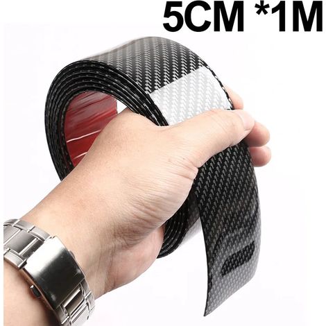 (5 cm x 1 mètre) Bande adhésive de protection en fibre de carbone BLALION pour voiture,à coller soi-même,pour seuils de porte et rétroviseurs latéraux Film protecteur anti-rayures et imperméable (1/3)