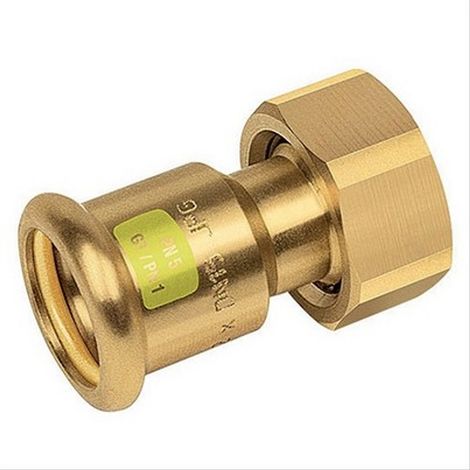 Raccord 2 pièces à sertir laiton Ø14-1/2" pour gaz - THERMADOR 1330JPG14M12