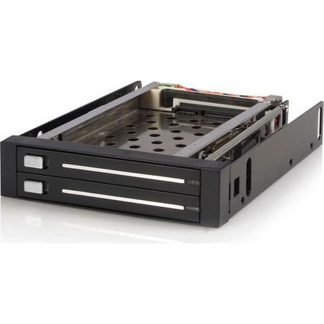 StarTech.com HSB220SAT25B Hard Drive Backplane 8,89 cm (3.5") Frontblende Schwarz (1/5)