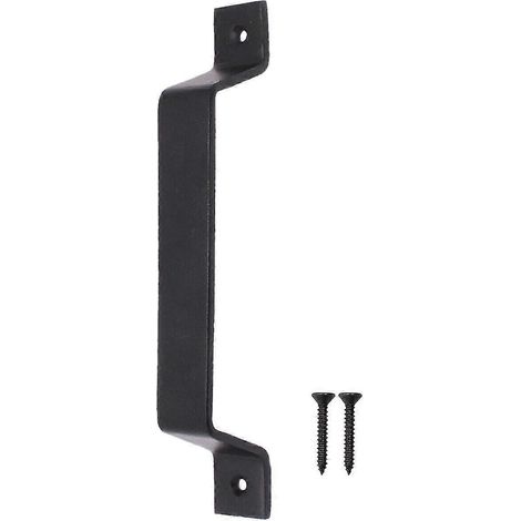 Poignée de porte de grange robuste pour portail, abri de jardin ou garage, style industriel rustique (1/4)