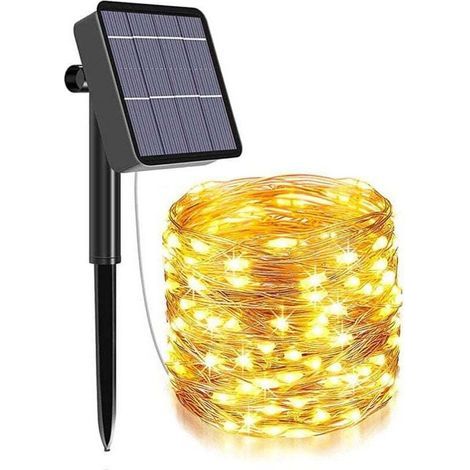 1 set di 200 luci a stringa LED solari impermeabili con 8 funzioni, 22 m (1/4)