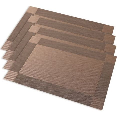 Placemat Set - 4-Pack - Washable PVC - 30 x 45 cm - Heat Resistant