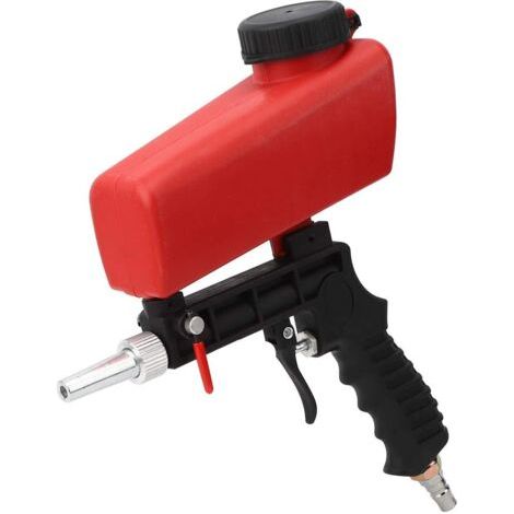 QORVA-Pistolet de sablage pneumatique, petite machine de sablage portable pour le polissage et l'élimination de la rouille sur les métaux. (1/5)