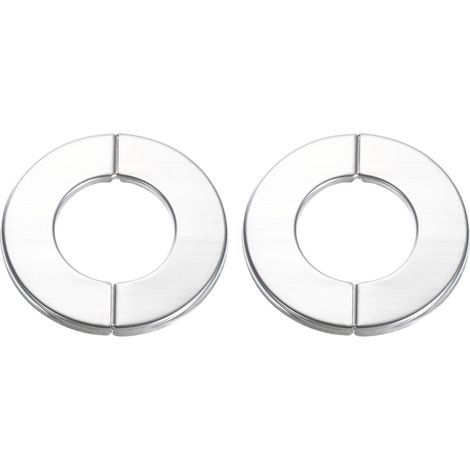 Wall Division Flange, 2pcs 201 Stainless Steel Round Rosette Plate for 32mm Diameter Pipe (1/5)