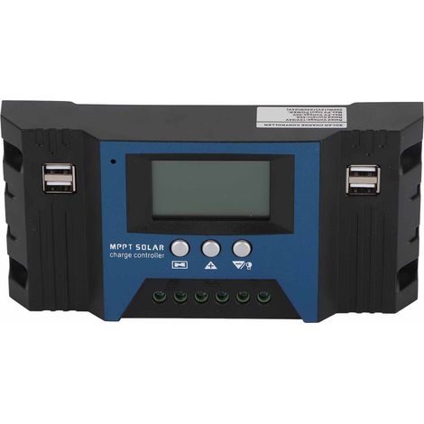 12V/24V 40A Solar-Laderegler mit LCD-Display, 4 x 5V 2,5A USB-Anschlüssen, einstellbaren Parametern, für Wohnmobile, Boote und Wohnhäuser (1/5)
