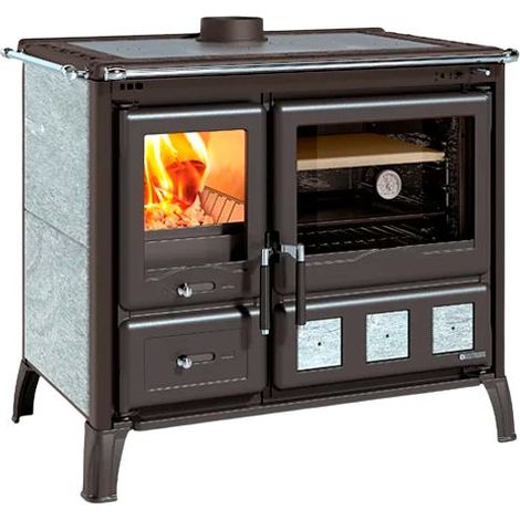 Cuisinière à bois raccordable - LA NORDICA Gardenia XXL Pierre 10.5 kW (1/5)