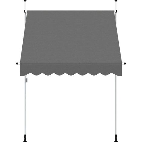 Auvent manuel rétractable 200 cm Anthracite (1/5)