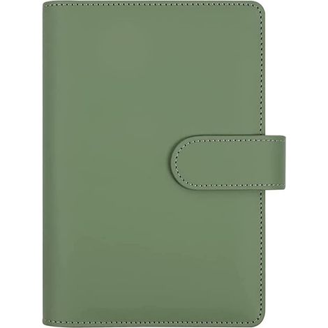 Classeur A5,Classeurs à feuilles A5 en cuir PU, Classeur Budget Pour Agenda Budget,Classeurs à anneaux,Organiseur Agenda,Couverture Classeur A5 6 Anneaux (1/5)