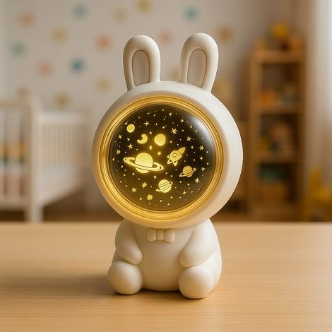 Proyector de lámpara infantil cosmonauta (1/5)