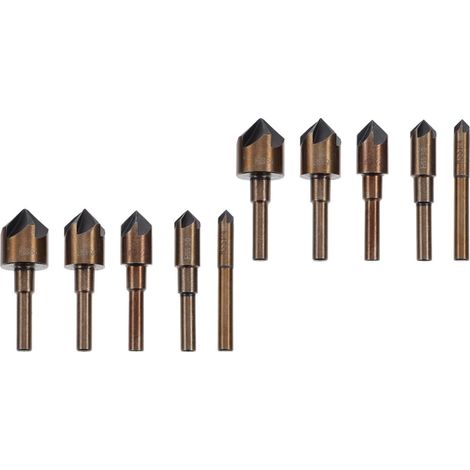 10 teiliges Set mit Fasen und Lochöffnern für die Holzbearbeitung, Senker (1/5)