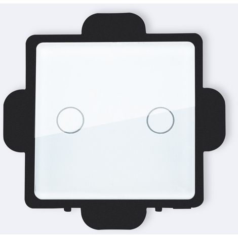 Interrupteur Tactile Double Modern Blanc