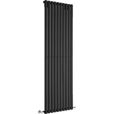 Hudson Reed Vitality – Radiateur Design Vertical – Noir – 178 x 59cm
