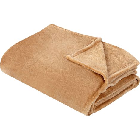 Blanket BAYBURT 200 x 220 cm Sand Beige