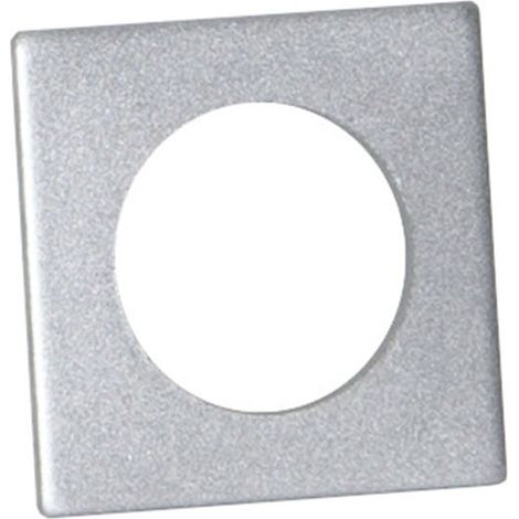Accessoires pour bougeoir "Accessorize", métal, argent brossé, 7 pièces, carré, 3,2 cm