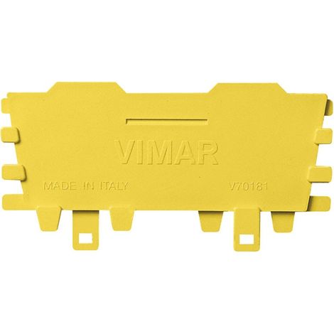 Separatore Giallo Per Scatoledi Derivazione V70007/8/9/10 ( Vimar Cod. V70181 )