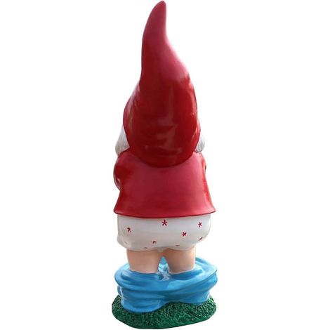 Nains de jardin - Statuette de nain de jardin amusante - Figurines de nains en résine - 27,7 cm - Nain de jardin nu et coquin (1/4)