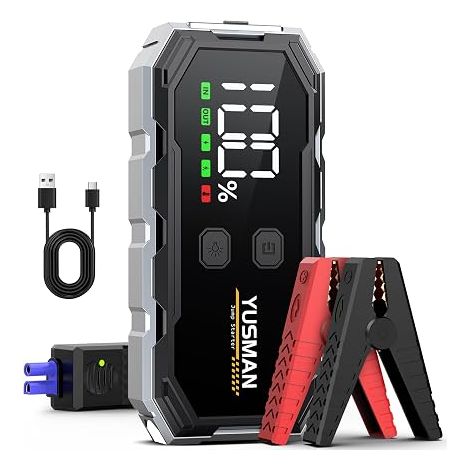 Car Battery, Car Battery Starter, Jump Starter, LED Light, Port (1/5)