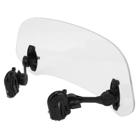 Pare-brise transparent en acrylique pour moto – Réglable pour confort optimal – Installation facile sans modification – Améliore performance coupe-vent (1/5)