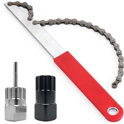Fouet de chaîne de vélo - 3PCS Extracteur de pignon Extracteur de pignon Extracteur de cassette Outil de vélo Roue libre Cassette Rotor Lock Ring Removal Tool Set pour 7, 8, 9, 10, 11, Cassette à 12 v (1/5)