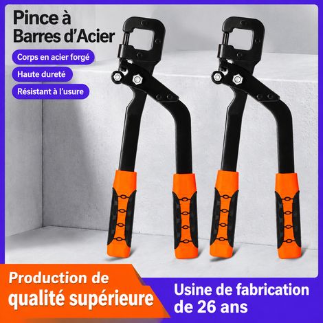 Pince à sertir pour ossature métallique 13 pouces 325 mm en acier allié orange et noir, capacité 10 mm, 32 × 15 × 3 cm, 800 g – Livraison gratuite (1/5)