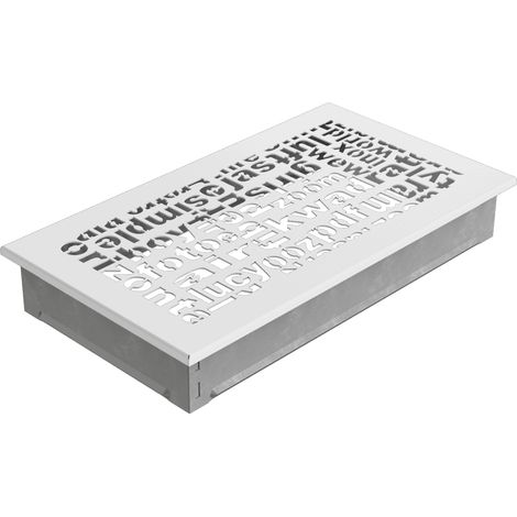 Lüftungsgitter ABC 17x30 weiß (1/3)