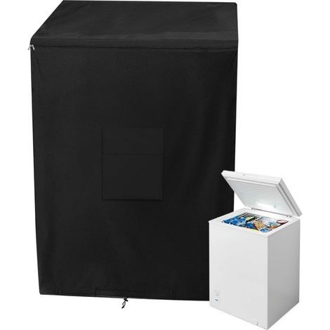 ‎55.88 x 63.5 x 85.09 cm Housse pour Congélateur Coffre, Housse De Protection Imperméable Pour Congélateur Armoire, pour Terrasse Jardin Balcon Cour（Noir） (1/5)