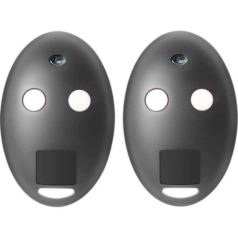 2PCS Télécommande de Portail, télécommande de Porte de Garage, télécommande 2 pièces BFT MITTO2- Mitto2 M 2 canaux 433 MHz Rolling Code pour portails automatiques