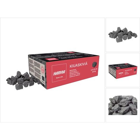 Sentiotec Saunasteine Harvia, Körnung bis 10cm, 20kg Box Zubehör aus Stein