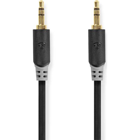 NEDIS Câble Audio Stéréo 3,5 mm Mâle - 3,5 mm Mâle 5,0 m Anthracite (1/2)