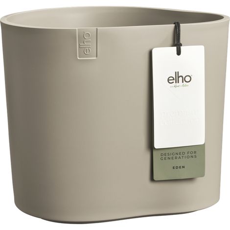 Elho Eden 25 - Gris - L 26 x B 24.5 x H 23 cm - intérieurextérieur - 100% recyclé (1/3)