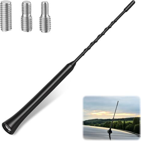 Universelle 28-cm-Autoantenne, Dachantenne für Autoradios mit verbessertem DAB/FM-Empfang, kompatibel mit verschiedenen Fahrzeugmodellen, einfache Installation mit 3 Adaptern, wasser- und oxidationsbe (1/5)