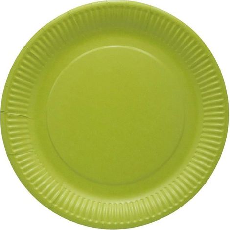20 assiettes jetables en carton, rondes et profondes, 22,8 cm, compostables, pour fêtes et barbecues