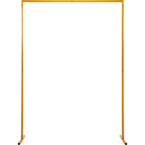 Support d'arc carré, hauteur réglable, construction en fer durable, Jaune (1/2)