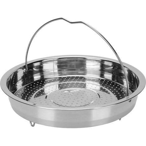 Dämpfeinsatz für Gemüse mit Griff, Füße aus lebensmittelechtem Edelstahl 304 zum Kochen, Küchenutensilien, großer Topf (1/5)