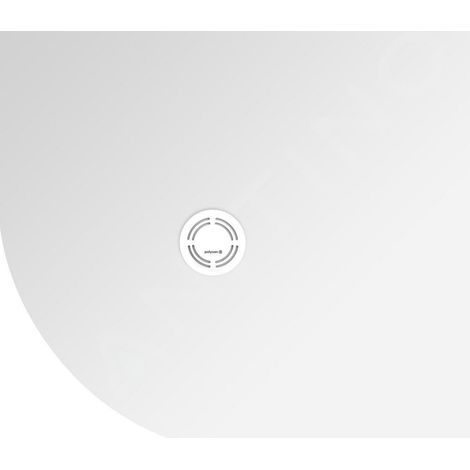 Receveur de douche quadrant en marbre coulé FLEXIA, découpable selon vos demandes, 100x90cm, R550, droit (1/3)