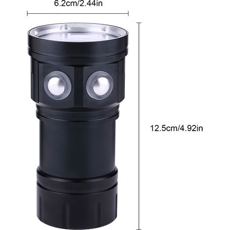 IPX8 18000lm 500M Taschenlampe Wasserdichte Lampe Unterwasserlampe Outdoor Camping (1/5)