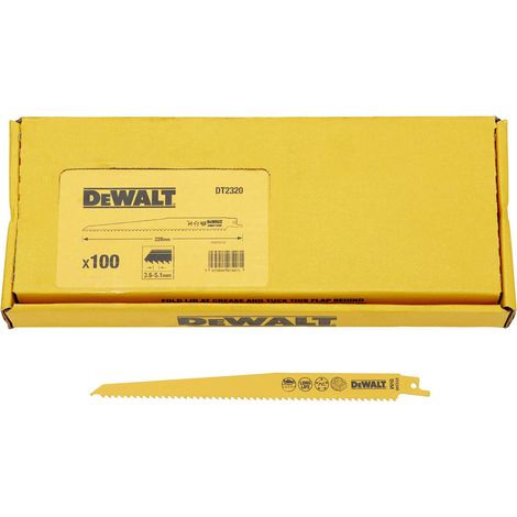 DeWalt Stanley Idstein DT2320-QZ 100 , Cuchilla de sierra de sable (para madera)