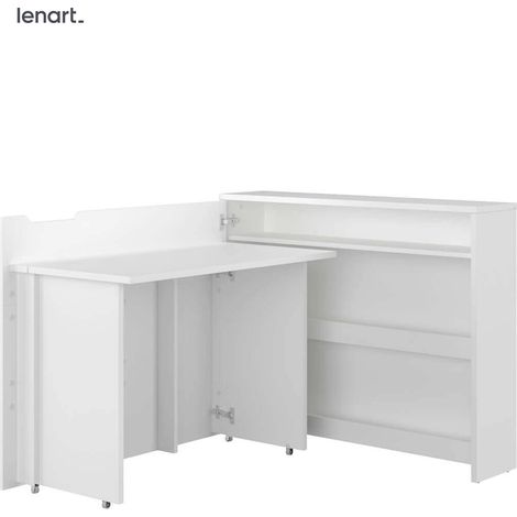 SCRIVANIA WORK CONCEPT CW 01L BIANCO LUCIDO SINISTRO