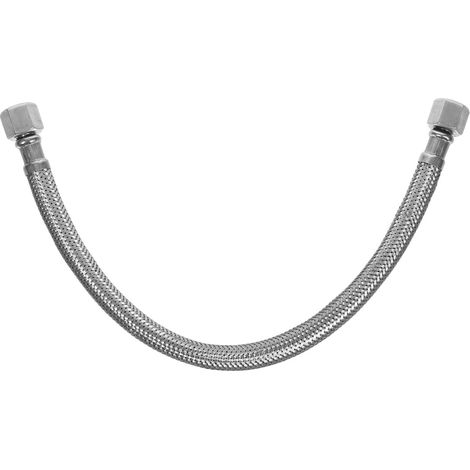 Tuyau Flexible Inox pour Compresseur Air Robuste et Léger Accessoire Détaché avec Clapet Anti-refoulement Raccord Stable et Étanche Adapté Usage Garage et Industrie (1/5)
