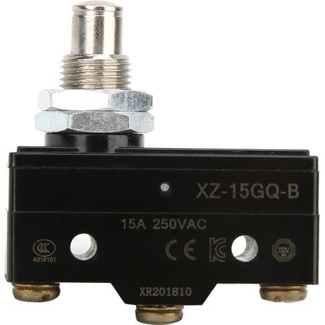 Micro Interrupteur de Fin de Course - 15A 3 Pin - XZ-15GQ B - Panneau Monté avec Plongeur à Rouleau (1/5)