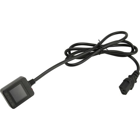 Câble de surveillance de puissance précis avec affichage pour ordinateur et imprimante (prise US 80-265 V) : NEMA 5 15P vers IEC320 C13 (1/5)