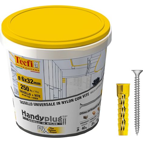 BOX 250 TASSELLI 6 CON VITE + PUNTA OMAGGIO