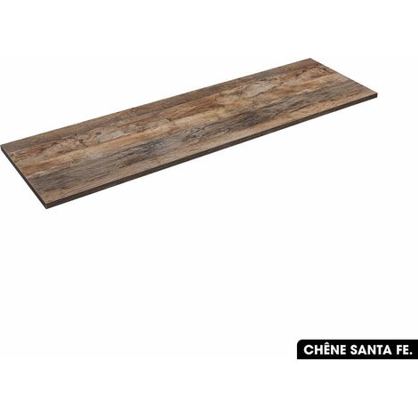 Plan de vasque en bois CHÊNE SANTA FE L.160 x P.46 x H.2,5