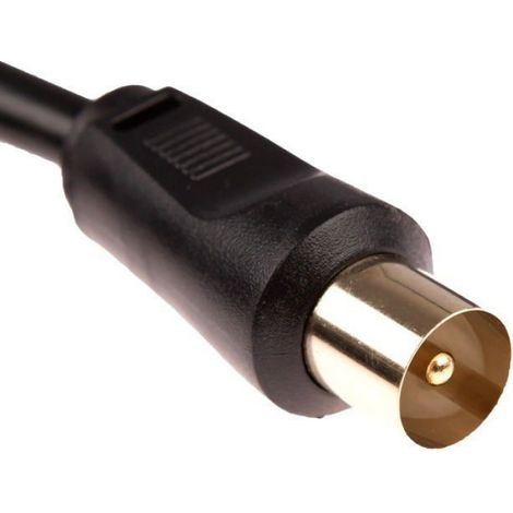 Câble d'antenne TV - CDL - Micro - 5 m - Connecteurs plaqués or - Adaptateur femelle-femelle (1/4)