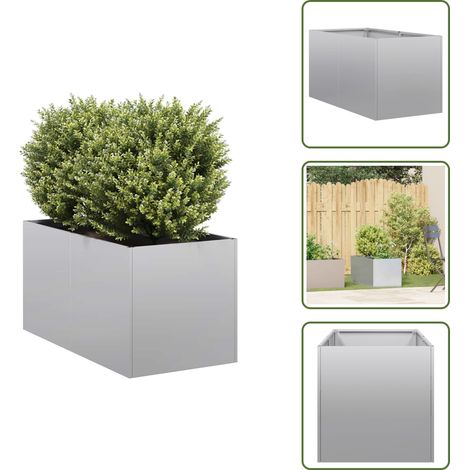 vidaXL Jardinière 40x80x40 cm acier galvanisé (1/5)