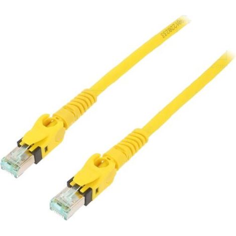 Cable reseau RJ45 male S-FTP Cat 6a jaune - 3m
