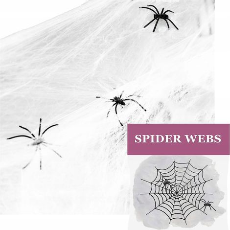 TELA ARTIFICIALE BIANCA HALLOWEEN 2 RAGNI 20g (1/5)